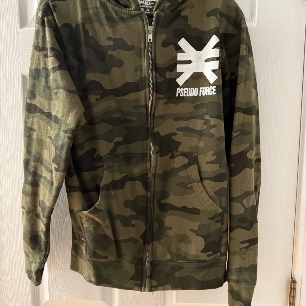 Psuedo Force zip up hoodie